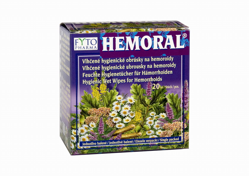 FYTOPHARMA HEMORAL®  - vlhčené obrúsky na hemoroidy  20 ks.